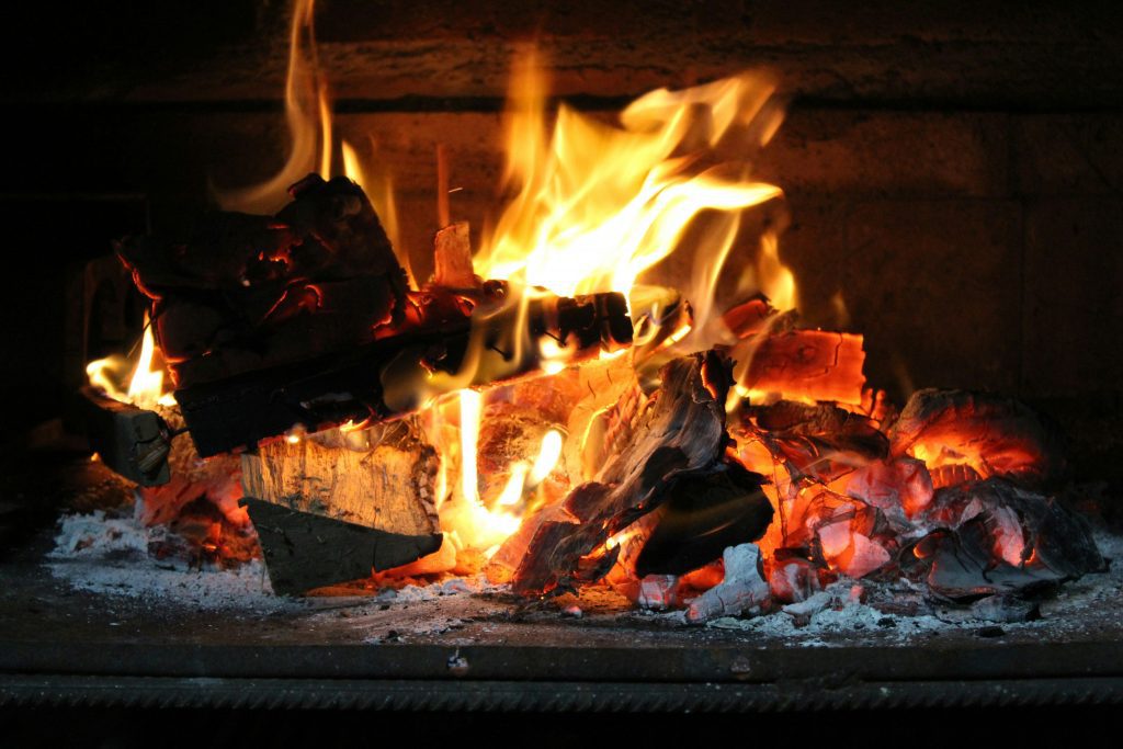 close up photo of a fire